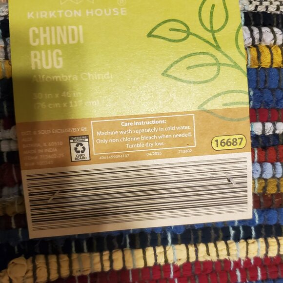 Chindi Multicolored Rug - Measures 30" x 46" - Picture 3 of 5